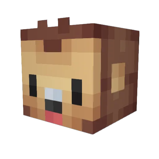 monkeymad Minecraft avatar head, 3D render