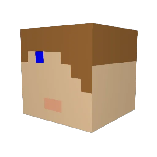 monkeyman614 Minecraft avatar head, 3D render