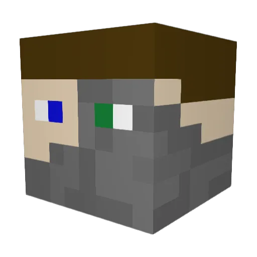 monkeyman8904 Minecraft avatar head, 3D render