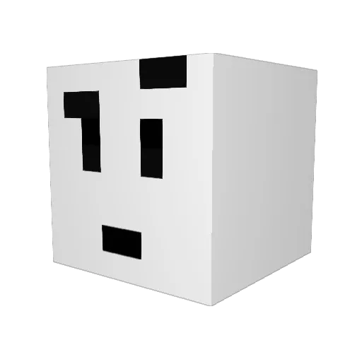 monkeymats Minecraft avatar head, 3D render