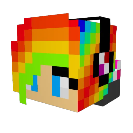 monkeyme11 Minecraft avatar head, 3D render