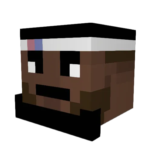 monkeymilk8 Minecraft avatar head, 3D render