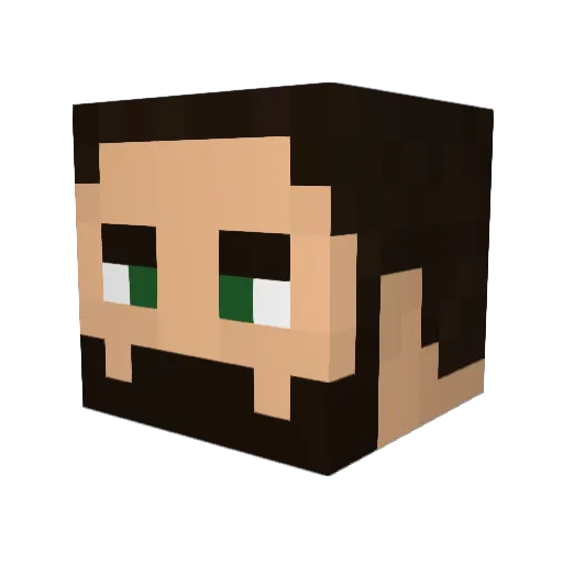 monkeyographer Minecraft avatar head, 3D render