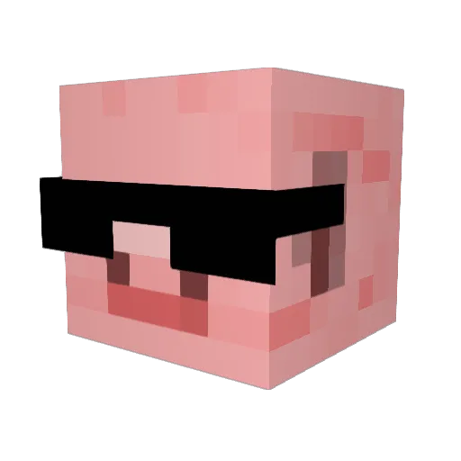 monkeypants24 Minecraft avatar head, 3D render