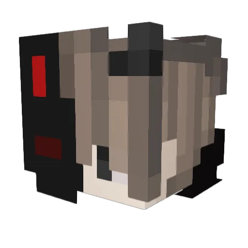 monkeyrug Minecraft avatar head, 3D render
