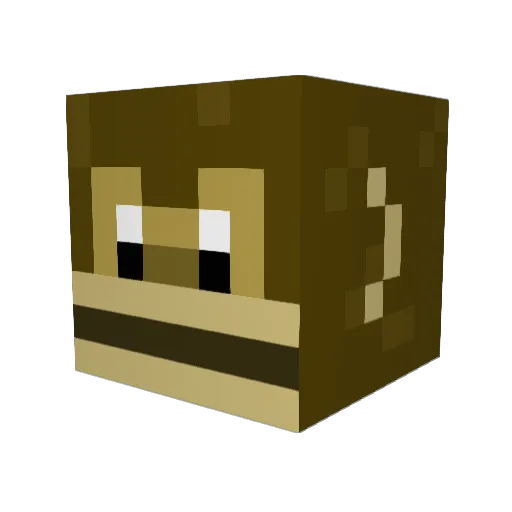 monkeys_uncle Minecraft avatar head, 3D render