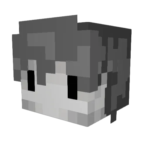 monkeystar358 Minecraft avatar head, 3D render