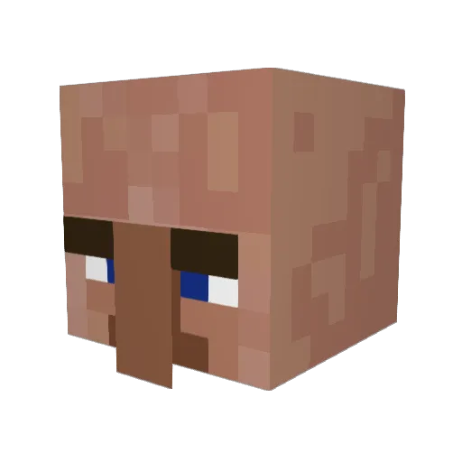 monkeystarfish Minecraft avatar head, 3D render