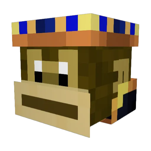 monkeyttype Minecraft avatar head, 3D render