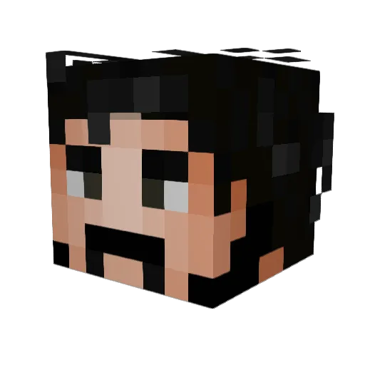 monkeyworld9 Minecraft avatar head, 3D render
