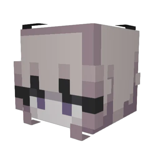 monkeyybee Minecraft avatar head, 3D render