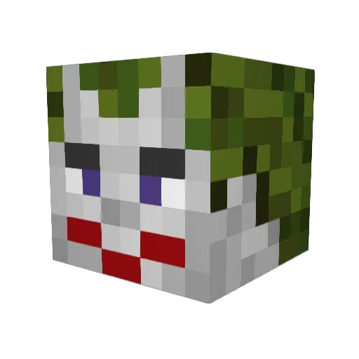 monkeyz98 Minecraft avatar head, 3D render