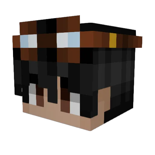 monkiefrog Minecraft avatar head, 3D render