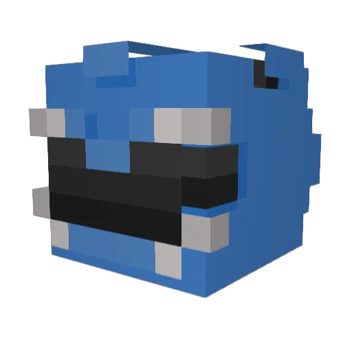 monkpz Minecraft avatar head, 3D render