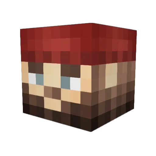 monksey Minecraft avatar head, 3D render
