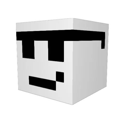 monktz Minecraft avatar head, 3D render