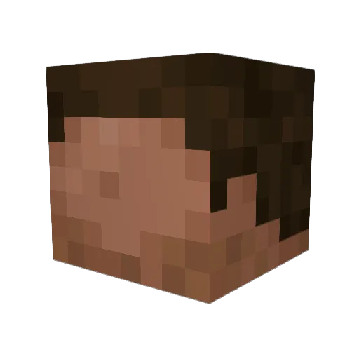 monkusbonkus Minecraft avatar head, 3D render