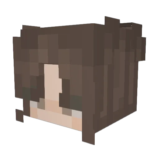 monkwindu Minecraft avatar head, 3D render