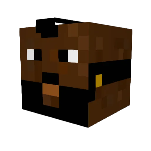 monky1240 Minecraft avatar head, 3D render