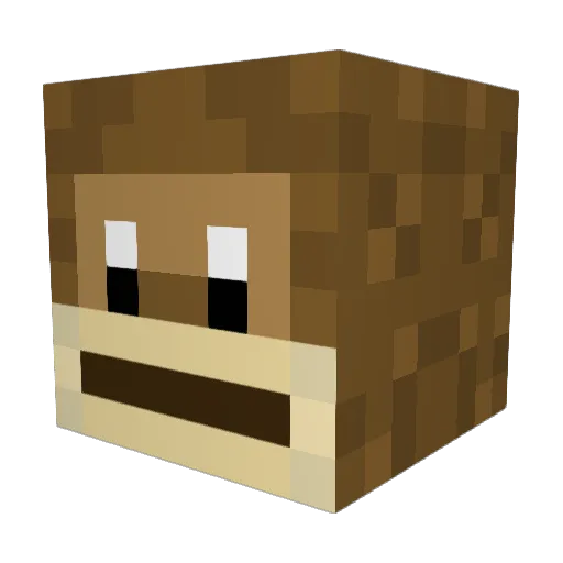 monkyNOthere Minecraft avatar head, 3D render
