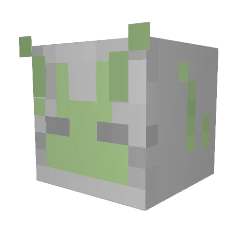 monkydorito Minecraft avatar head, 3D render
