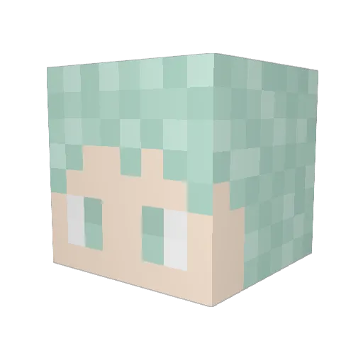 mono0903 Minecraft avatar head, 3D render