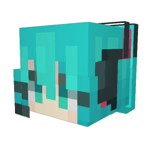 mono12344 Minecraft avatar head, 3D render