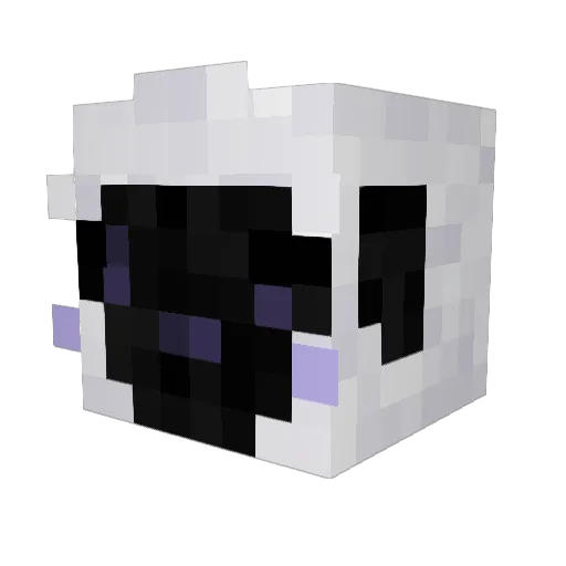 monodam Minecraft avatar head, 3D render