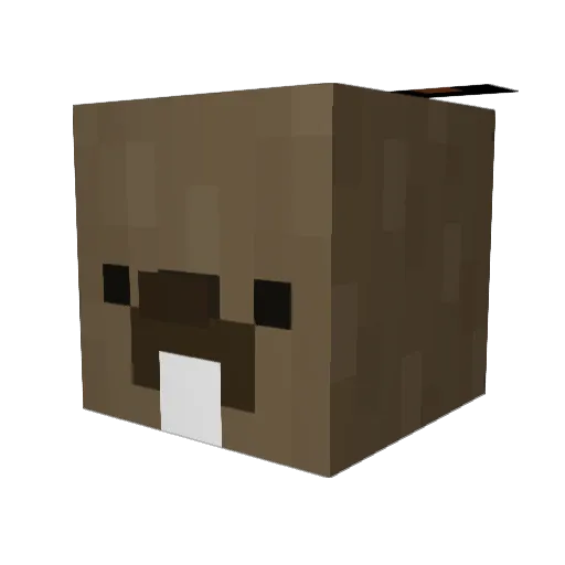 monoli33o Minecraft avatar head, 3D render