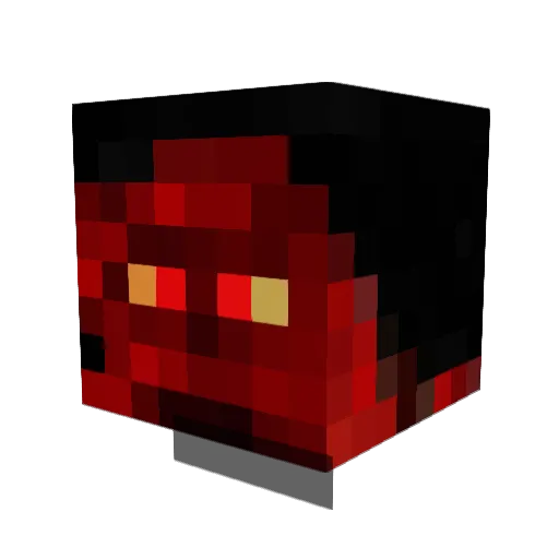 monomerman Minecraft avatar head, 3D render