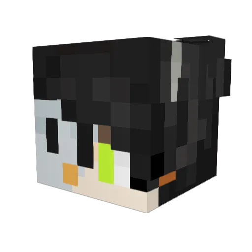 monomono Minecraft avatar head, 3D render