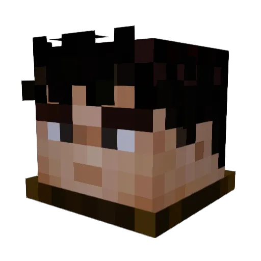 monono66 Minecraft avatar head, 3D render