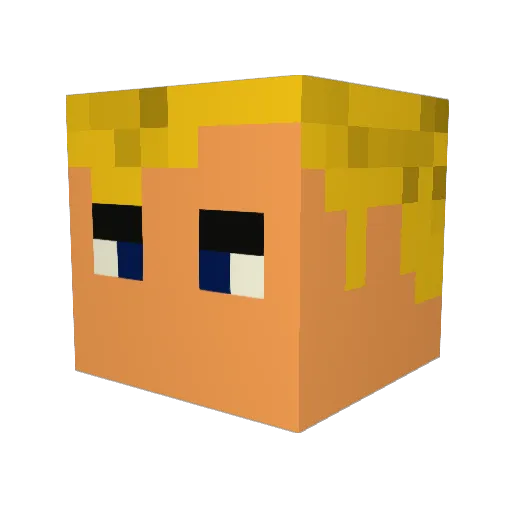 monorio1 Minecraft avatar head, 3D render