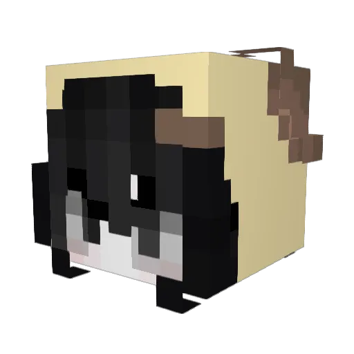 monosexy Minecraft avatar head, 3D render