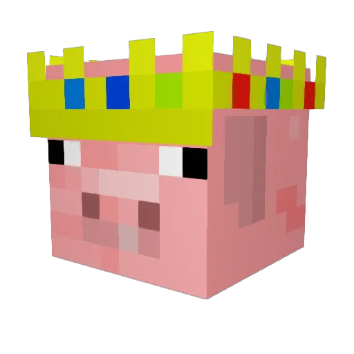 monotalk Minecraft avatar head, 3D render