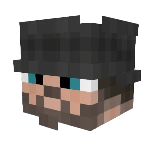 monotonekat Minecraft avatar head, 3D render