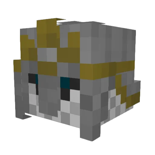 monovera Minecraft avatar head, 3D render