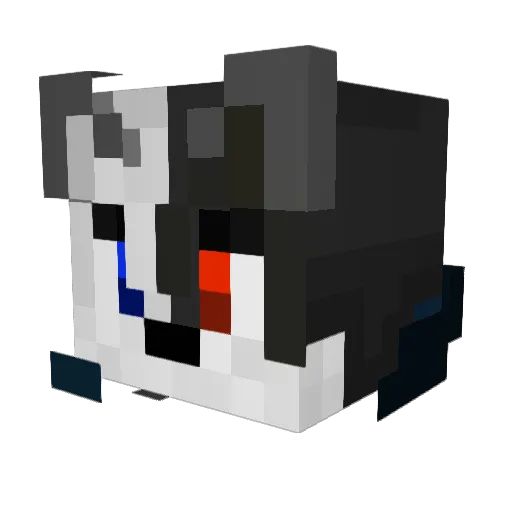 monovr Minecraft avatar head, 3D render