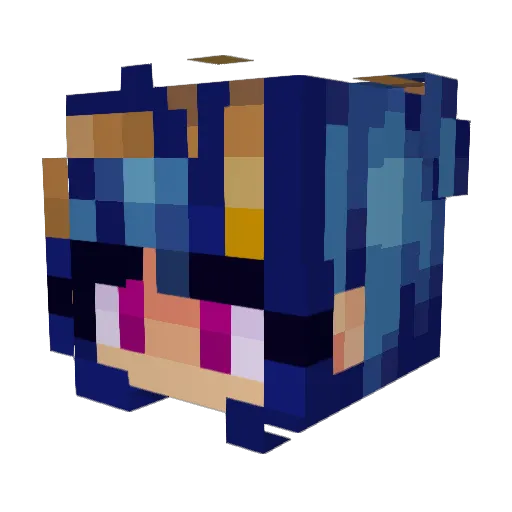 monsoonification Minecraft avatar head, 3D render