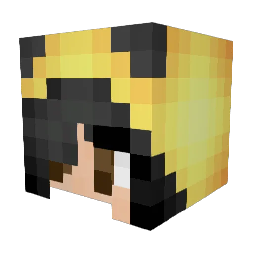 monsta7 Minecraft avatar head, 3D render