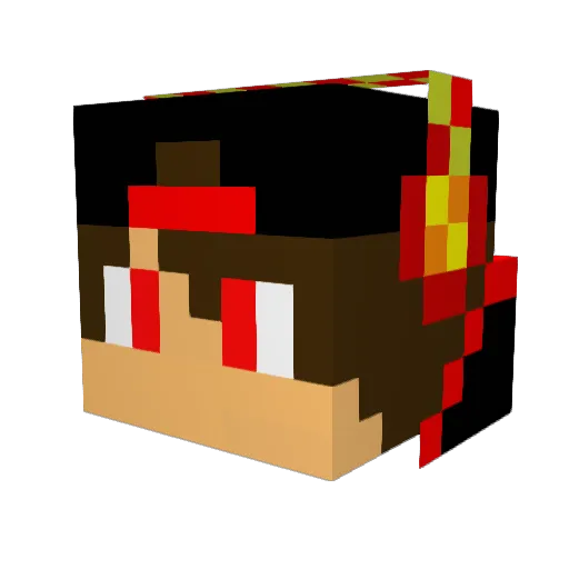 monster153 Minecraft avatar head, 3D render