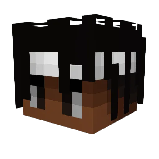monster777_ Minecraft avatar head, 3D render
