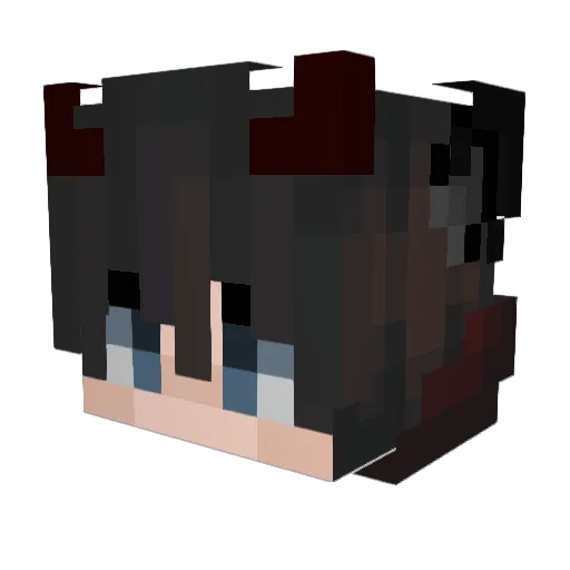 monster_game19 Minecraft avatar head, 3D render