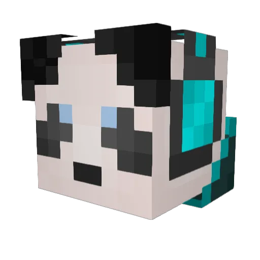 monster_mash_09 Minecraft avatar head, 3D render
