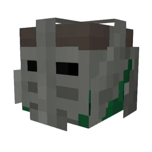 monster_pot Minecraft avatar head, 3D render