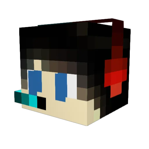 monster_ty1109 Minecraft avatar head, 3D render