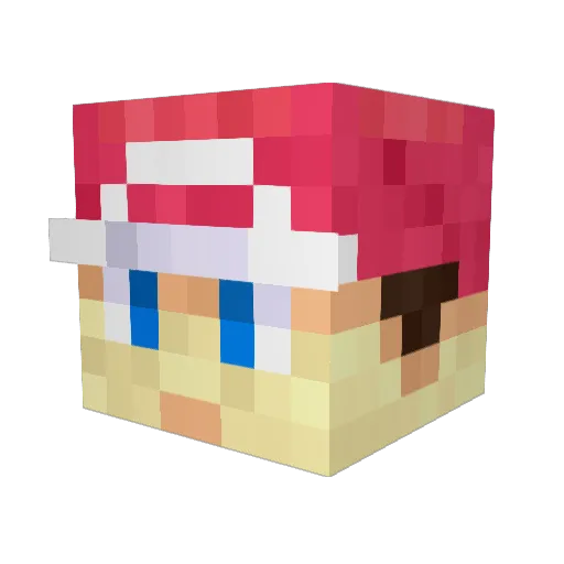 monsterarmy Minecraft avatar head, 3D render