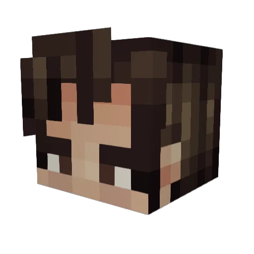 monsteravenue Minecraft avatar head, 3D render