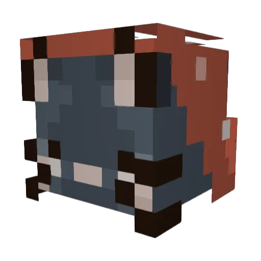 monsterboo23 Minecraft avatar head, 3D render