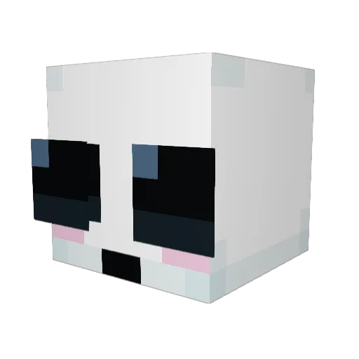 monsterettebat Minecraft avatar head, 3D render